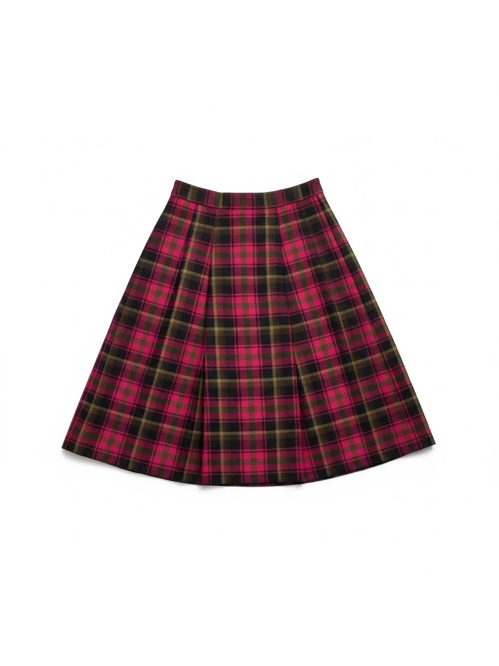 VTG Maple Leaf  S Women Tartan preppy college plaid skirt